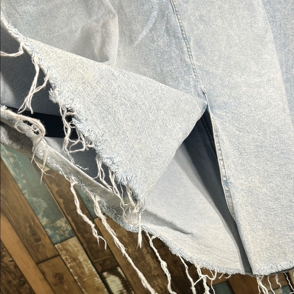 Ava & Viv A-line Light Blue Denim Skirt - Picture 8 of 15